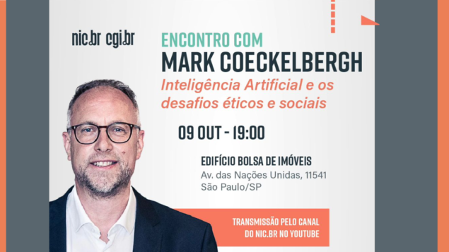 Encontro com Mark Coeckelbergh: Inteligência Artificial e os desafios éticos e sociais