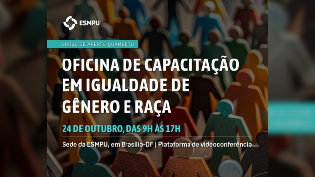 Oficina de capacitação em igualdade de gênero e raça