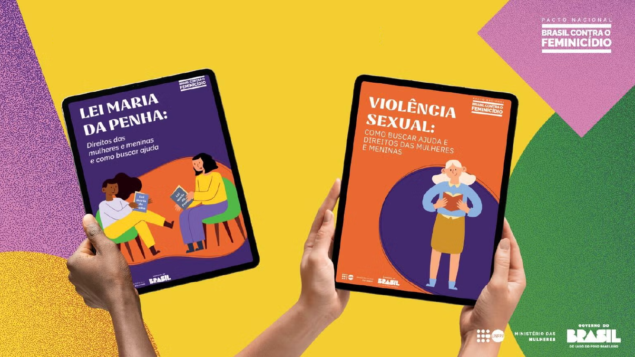 Ministério das Mulheres e UNFPA lançam cartilhas sobre Lei Maria da Penha e enfrentamento à violência sexual